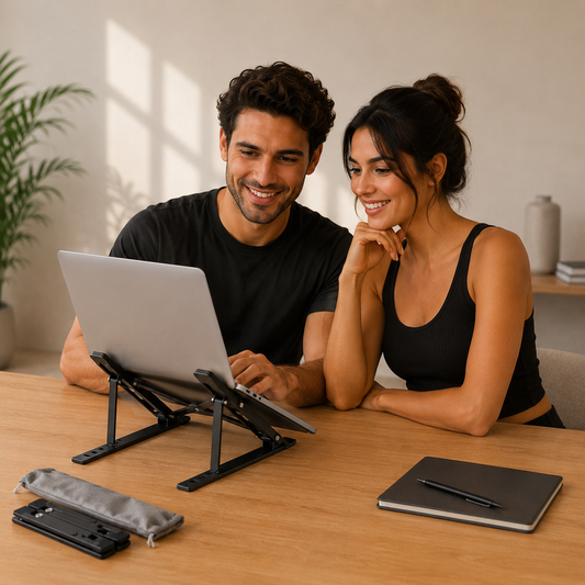 StraightLine Adjustable Laptop Stand | Ergonomic Desk Riser