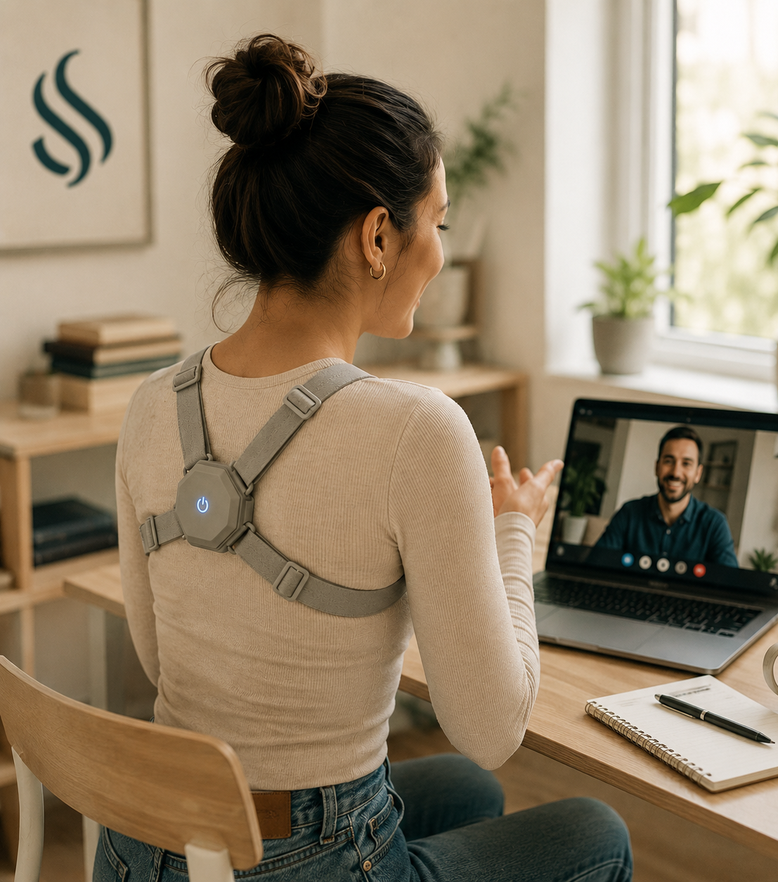 StraightLine Smart Posture Corrector | Gentle Vibration Reminder